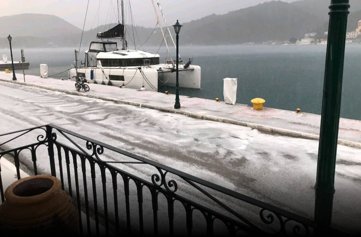 Από την χαλαζόπτωση στην Ιθάκη