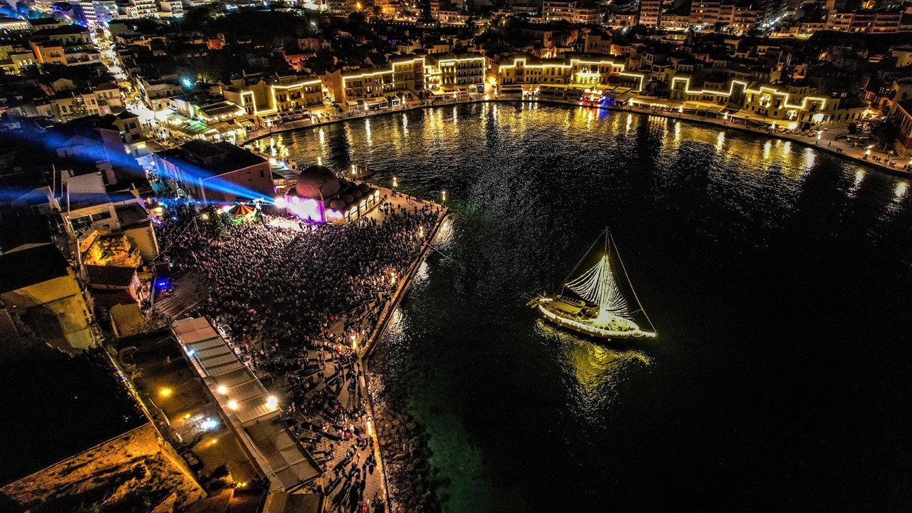 λιμάνι χανιά χριστούγεννα πρωτοχρονιά