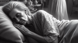 Ηλικιωμένη, υπνηλία, άνοια