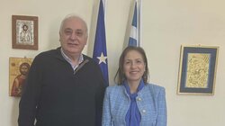 Συνάντηση Μπαριτάκη - Κοζυράκη για θέματα που αφορούν τον Δήμο Βιάννου