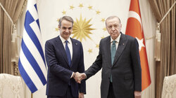 Κυριάκος Μητσοτάκης και Ρ. Τ. Ερντογάν