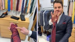 Στυλίστας δείχνει τον πιο εύκολο και γρήγορο κόμπο δεσίματος γραβάτας, δείτε βίντεο