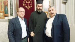 Περιφέρεια Κρήτης: Οι Ευάγγελος Ζάχαρης και Νίκος Καλογερής στην τελετή του Μεγάλου Μηνύματος του Μητροπολίτη Ιωακείμ