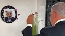 Ο Νετανιάχου παίζει «βελάκια» με τα πρόσωπα Σινουάρ, Νασράλα και Χαμενεΐ!