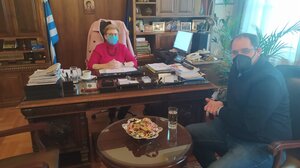 Συνάντηση Σωκράτη Κεφαλογιάννη με την Αντιπεριφερειάρχη Ρεθύμνης 