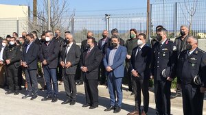 Στην τελετή μνήμης των πεσόντων εν υπηρεσία αστυνομικών ο Νίκος Ηγουμενίδης