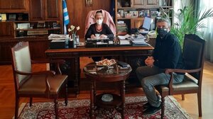 Συνάντηση της Μ. Λιονή με τον απερχόμενο Διοικητή της Πυροσβεστικής Ρεθύμνου
