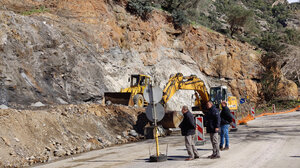 Στα έργα αποκατάστασης στο Σφηνάρι ο δήμαρχος Κισσάμου