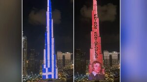 Με τα ελληνικά χρώματα φωτίστηκε ο ουρανοξύστης Burj Κhalifa