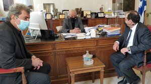 Συνάντηση Δημάρχου Ηρακλείου με Χρήστο Σπίρτζη και Παύλο Πολάκη