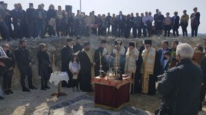 Μητροπολίτης Ανδρέας για θεμελίωση Προφήτη Ηλία: Μένουμε στο Αρκαλοχώρι, το ξανακτίζουμε και το ανασταίνουμε"