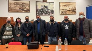 Επίσκεψη Ξανθού στο Εργατικό Κέντρο Ρεθύμνου