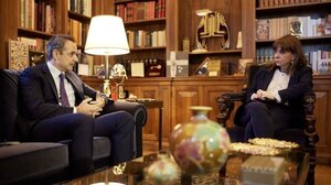 Στην Πρόεδρο της Δημοκρατίας ο Κυριάκος Μητσοτάκης