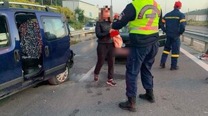 Μποτιλιάρισμα λόγω τροχαίου - Δύο τραυματίες 