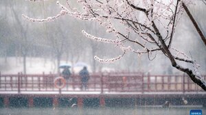 Βροχές και χιόνια στο Πεκίνο