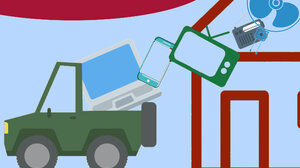 Μαζεύουν ηλεκτρικά και ηλεκτρονικά απόβλητα με το σύστημα «πόρτα-πόρτα»