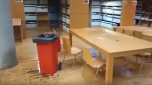 ΑΠΘ: Πλημμύρισε και η βιβλιοθήκη από τη βροχή