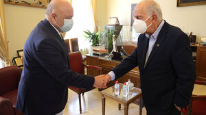 Συνάντηση του Δημάρχου Ηρακλείου με τον Πρόεδρο της Eurobank Γιώργο Ζανιά