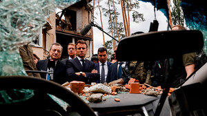 Στο Ιρπίν Μακρόν, Ντράγκι και Σολτς - Μαζί τους και ο Ρουμάνος πρόεδρος