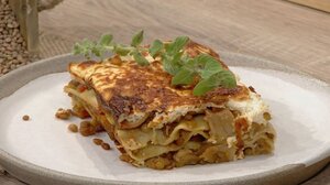 Vegeterian κανελόνια με φακή Εγκλουβής