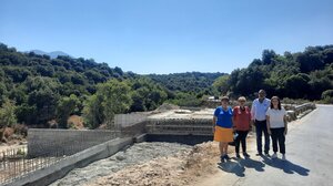 Επίσκεψη της Μ. Λιονή σε οδικά έργα στον Μυλοπόταμο