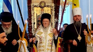 Ο Οικουμενικός Πατριάρχης Βαρθολομαίος και ο Αρχιεπίσκοπος Ιερώνυμος σε πανηγυρική δοξολογία