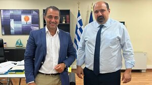 Συνάντηση του Μ. Σενετάκη με τον Χρήστο Τριαντόπουλο