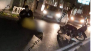 Τραυματίας μοτοσικλετιστής σε τροχαίο στο Μακρύ Τοίχο