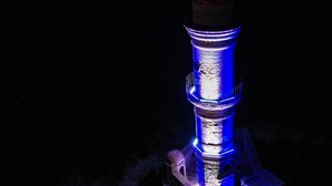 Στα γαλανόλευκα ο Φάρος στο Ενετικό Λιμάνι Χανίων 