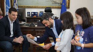 Επίσκεψη μαθητών του 16ου Νηπιαγωγείου στο Δημαρχείο Χανίων –