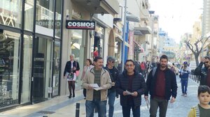 Περιοδεία κλιμακίου του ΚΚΕ στο κέντρο του Ηρακλείου