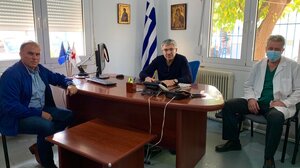 Επίσκεψη Θ. Καλαντζάκη στο νοσοκομείο Ιεράπετρας