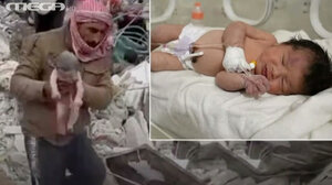 Με τον ομφάλιο λώρο βγήκε το βρέφος από τα ερείπια και είναι υγιέστατο