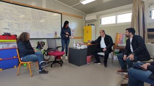 Στο 1ο Ειδικό Δημοτικό και το 2ο Ειδικό Νηπιαγωγείο Ηρακλείου ο Σ.Βαρδάκης