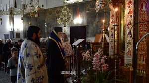 Ο Μητροπολίτης Αργολίδας στην ακολουθία του Ακάθιστου Ύμνου στον Ιερό ναό Ευαγγελισμού της Θεοτόκου στα Φίχτια Αργολίδος