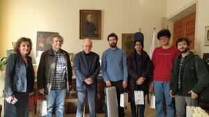 Τα μέλη και τον Καλλιτεχνικό Διευθυντή του «Νέου Κρητικού Κουαρτέτου» συνάντησε ο Δήμαρχος Ηρακλείου 