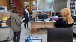 Περιοδεία του ΚΚΕ Ρεθύμνου στο Νοσοκομείο της πόλης