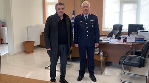 Τον δήμαρχο Αγίου Βασιλείου συνάντησε ο νέος Αστυνομικός Διευθυντής
