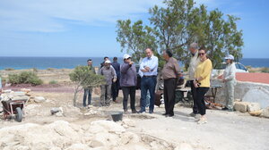 Στις εργασίες για την αποκατάσταση του ιερού ναου του Αγίου Νικολάου στον Ξερόκαμπο ο Γ. Πλακιωτάκης