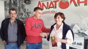 Επίσκεψη της Πελαγίας Πετράκη στον Α.Σ. Ανατολής