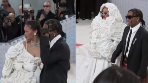 Ριάνα: «Φούντωσαν» οι φήμες για γάμο – Με λευκή τουαλέτα στο Met Gala