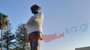 Αποδοκιμασία για το βανδαλισμό στο άγαλμα του Βενιζέλου