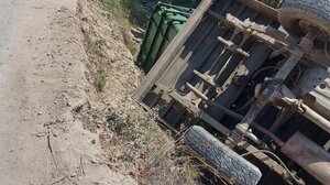 Αποκόρωνας: Σε χαντάκι κατέληξε αυτοκίνητο του Δήμου - Φωτογραφίες