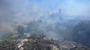 Φωτιά στο Ασήμι: Και ελικόπτερο στη μάχη με τις φλόγες - Φωτογραφίες