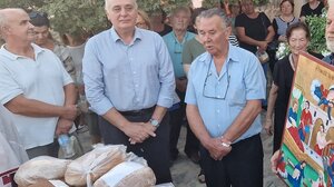 Ο Π. Μπαριτάκης στο μνημόσυνο για τους ήρωες που πέθαναν για την πατρίδα