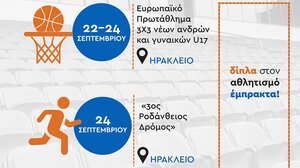 Αθλητικές διοργανώσεις με την στήριξη της Περιφέρειας Κρήτης