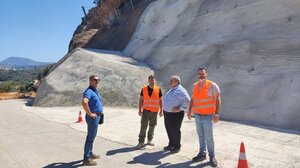 Αυτοψία Καλογερή στα έργα που εκτελούνται στην περιοχή των Μαχαιρών 