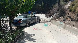 Δύο τροχαία με πτώση αυτοκινήτων σε γκρεμό