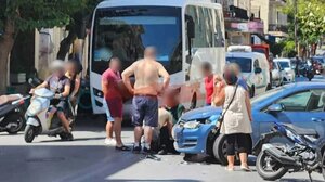 Σοβαρό τροχαίο με δύο τραυματίες στα Χανιά