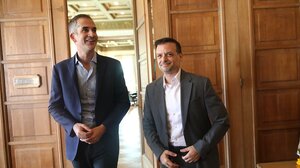 Σε καλό κλίμα η ενημερωτική συνάντηση Δούκα - Μπακογιάννη